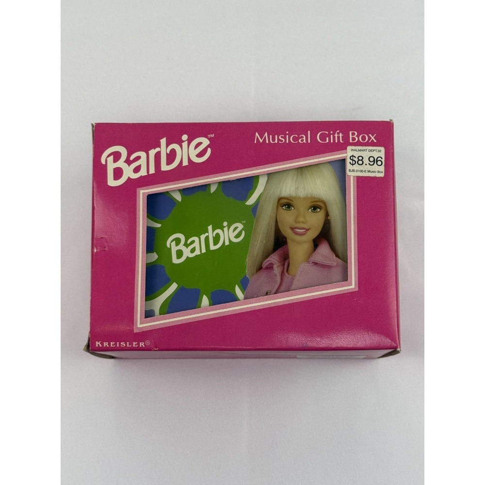 Vintage 1999 BARBIE MUSIC BOX MOTION FIGURINE & Jewelry Box by Mattel New RARE